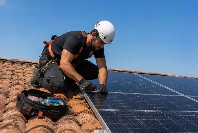 Maintenance et monitoring de panneaux solaires à Souilhanels