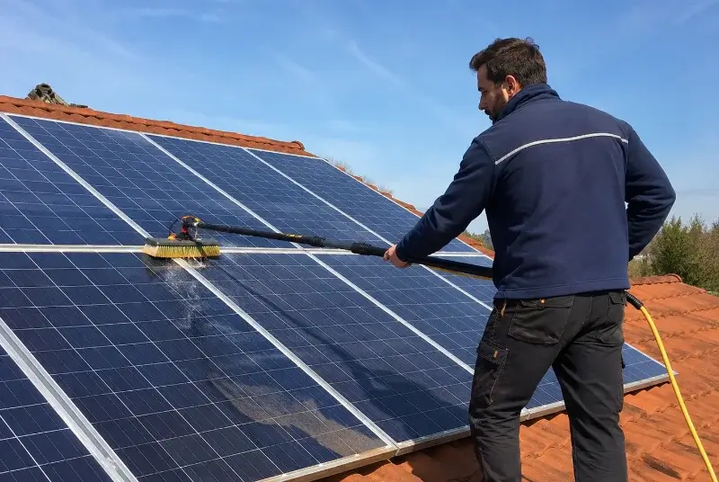 Nettoyage et entretien de panneaux solaires à Souilhanels